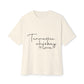 Sparse Minimal Quote Unisex Oversized Boxy Tee - snazzymerch