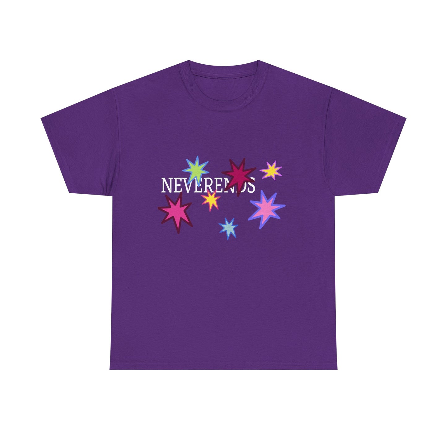 Rainbow Spark Burst Unisex Heavy Cotton Tee - snazzymerch