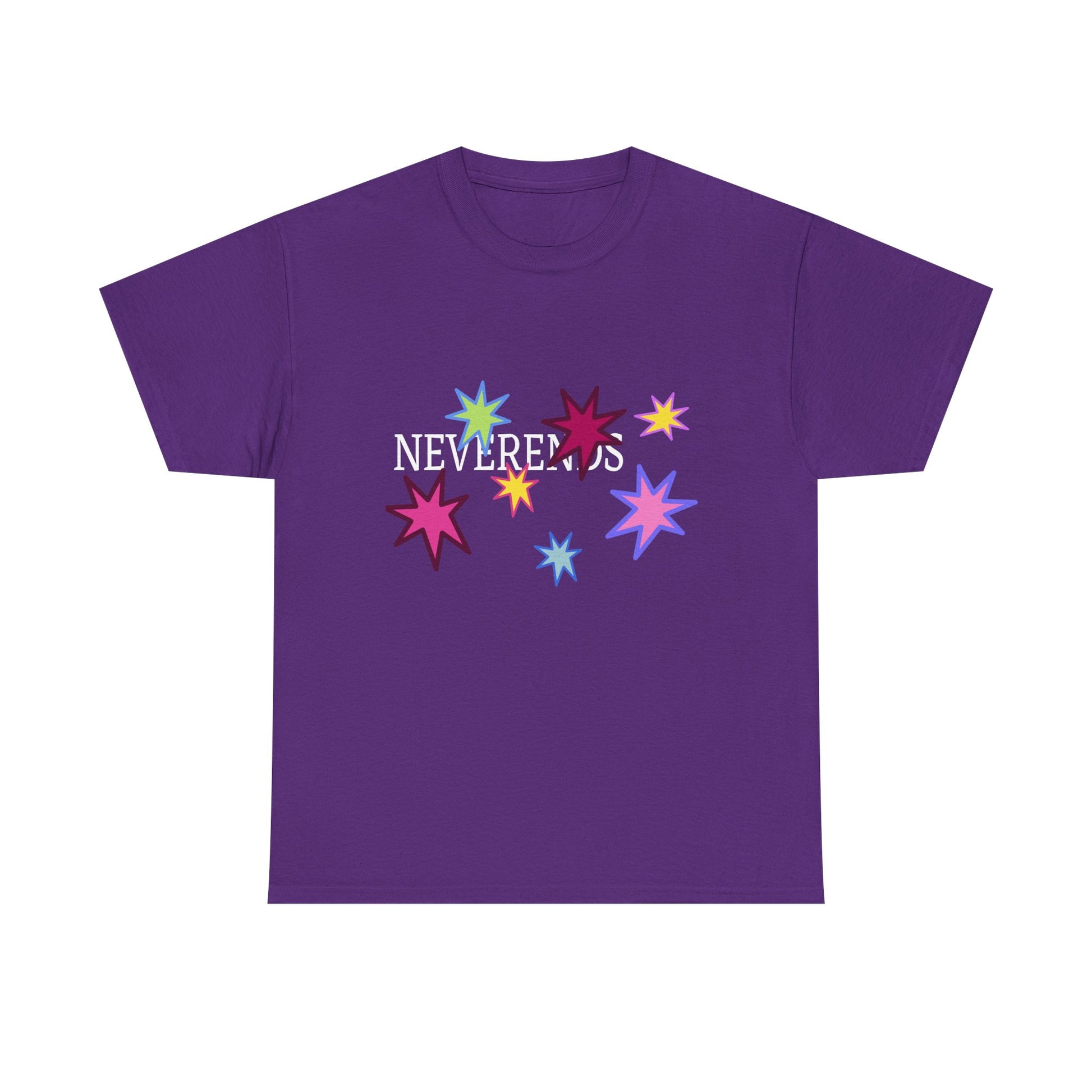 Rainbow Spark Burst Unisex Heavy Cotton Tee - snazzymerch