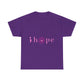 Pink Hope Smile Unisex Heavy Cotton Tee - snazzymerch