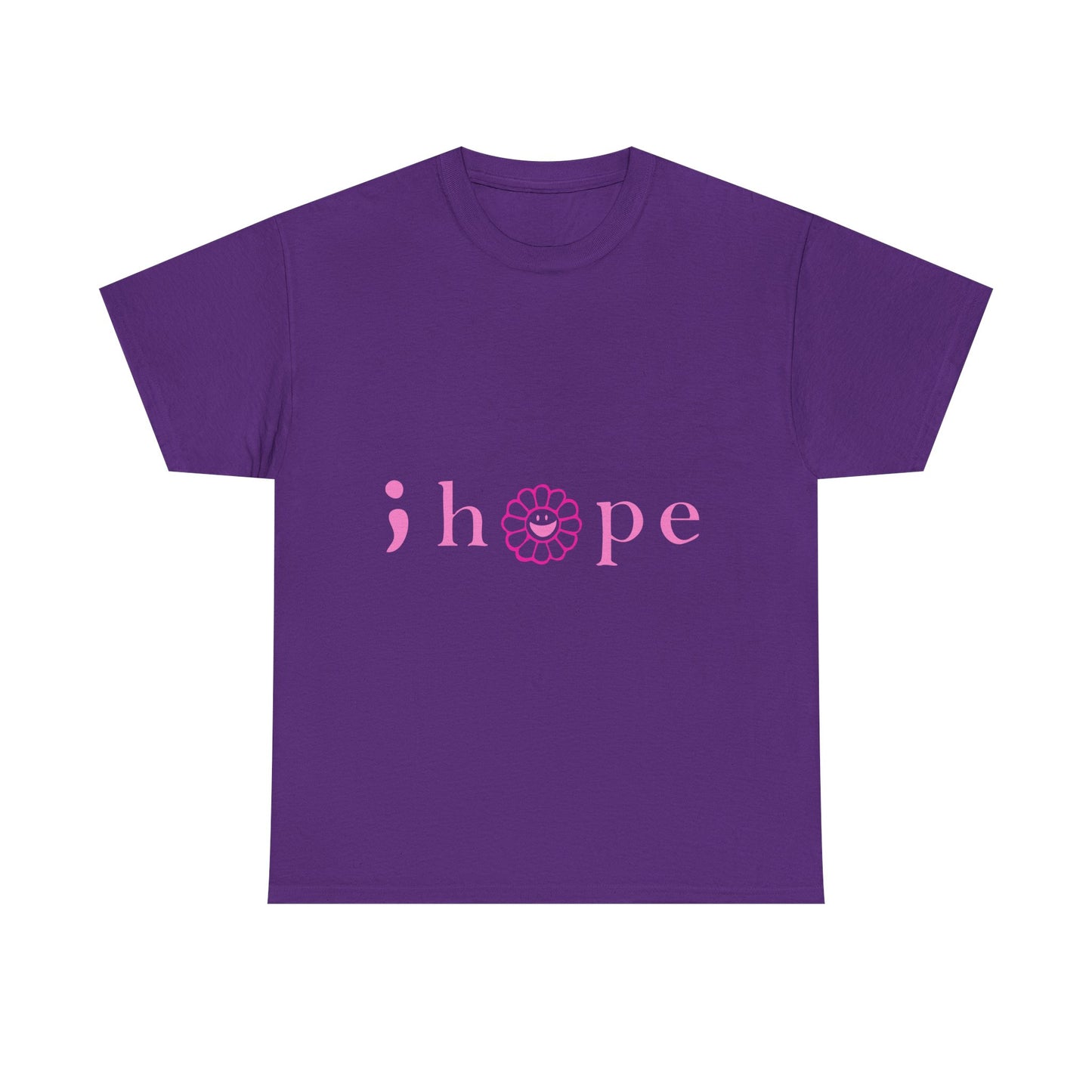 Pink Hope Smile Unisex Heavy Cotton Tee - snazzymerch