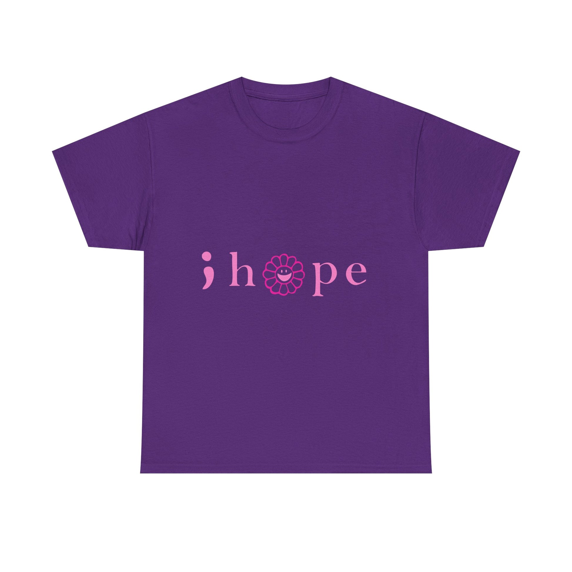 Pink Hope Smile Unisex Heavy Cotton Tee - snazzymerch