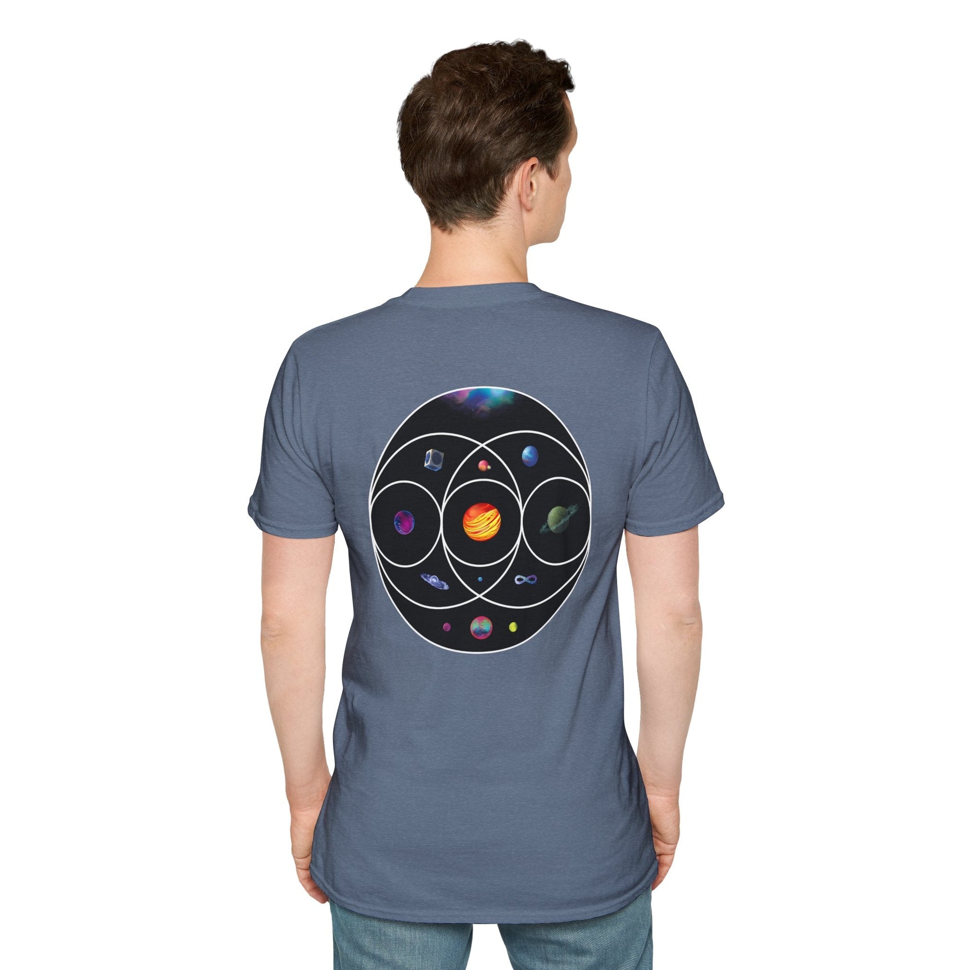 Unisex Softstyle T-Shirt Inspired by Coldplay’s Illustration Concept_B Printify