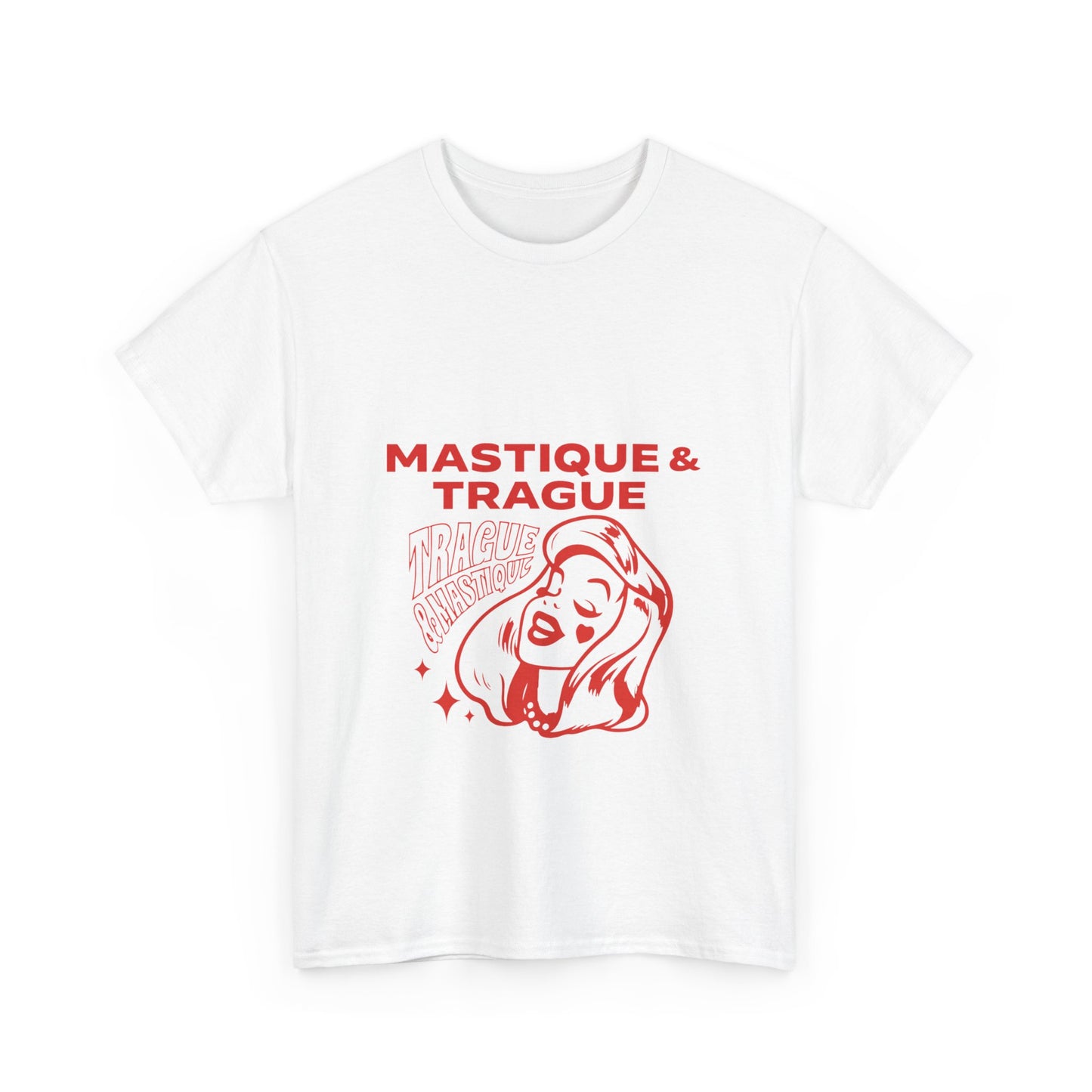 Fierce Femme in Red Unisex Heavy cotton tee Printify