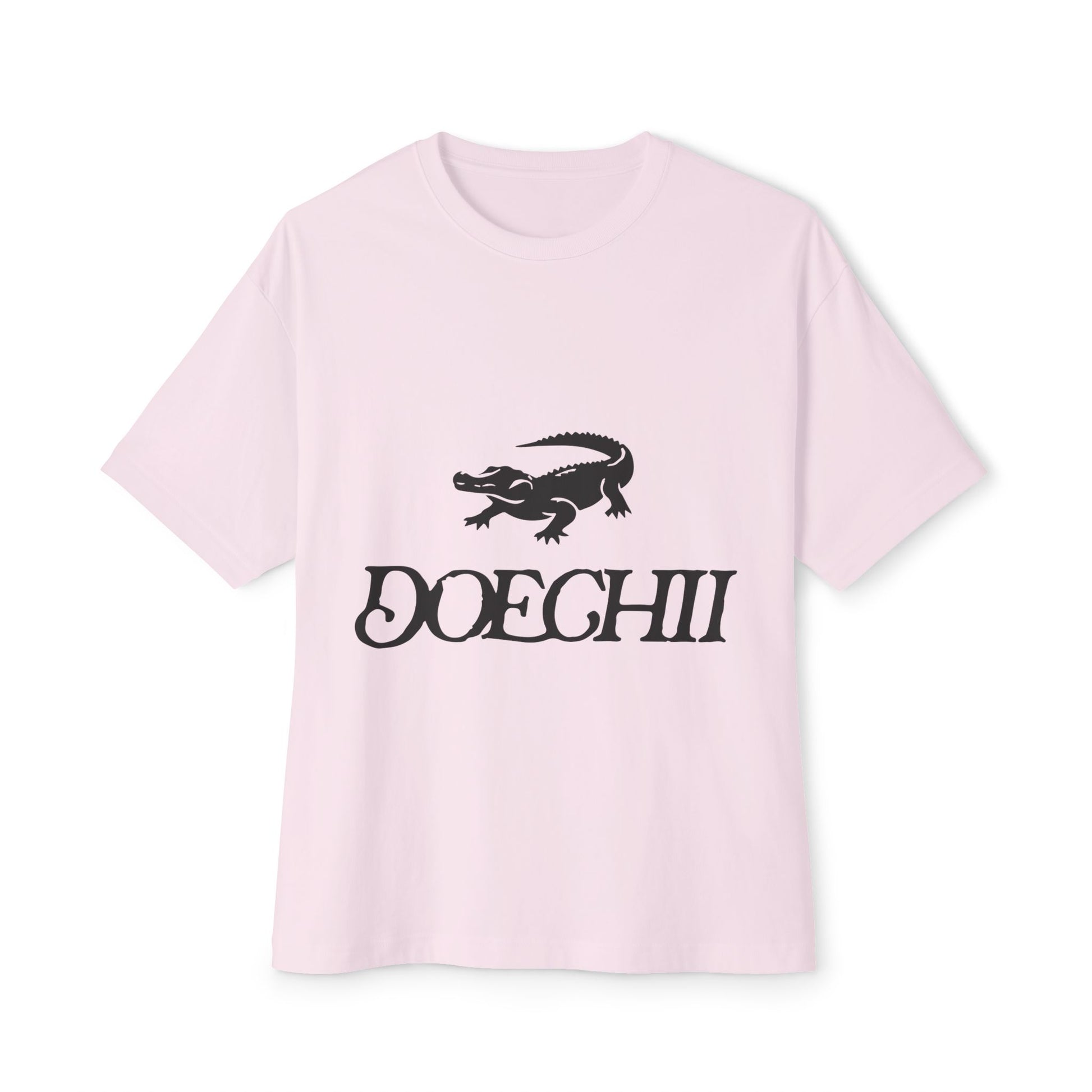 Red Typography Unisex Oversized Boxy Tee - snazzymerch