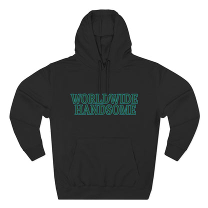 Global Handsome Typography Three-Panel Fleece Hoodie - snazzymerch