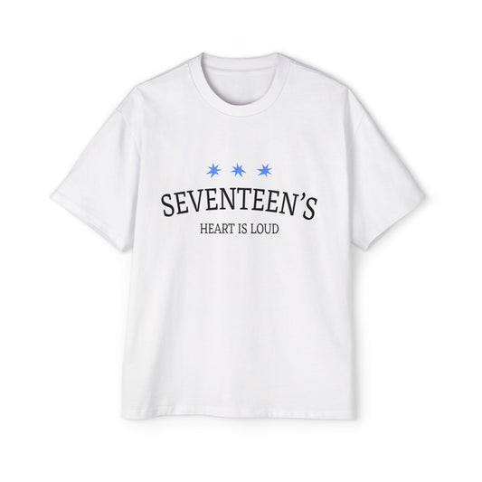 Blue Star Cluster Men's Heavy Oversized Tee - snazzymerch