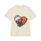 Unisex Garment-Dyed Drop-Shoulder T-Shirt – Post Malone Heart Design Printify