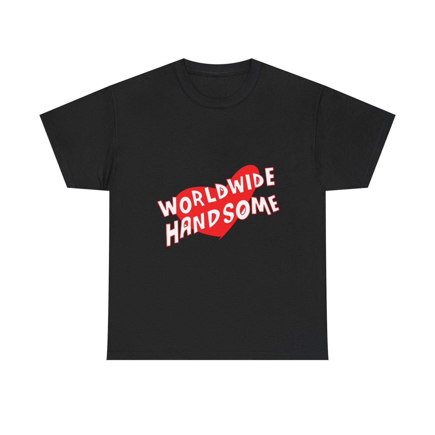 Worldwide Handsome Heart Unisex Heavy Cotton Tee Printify