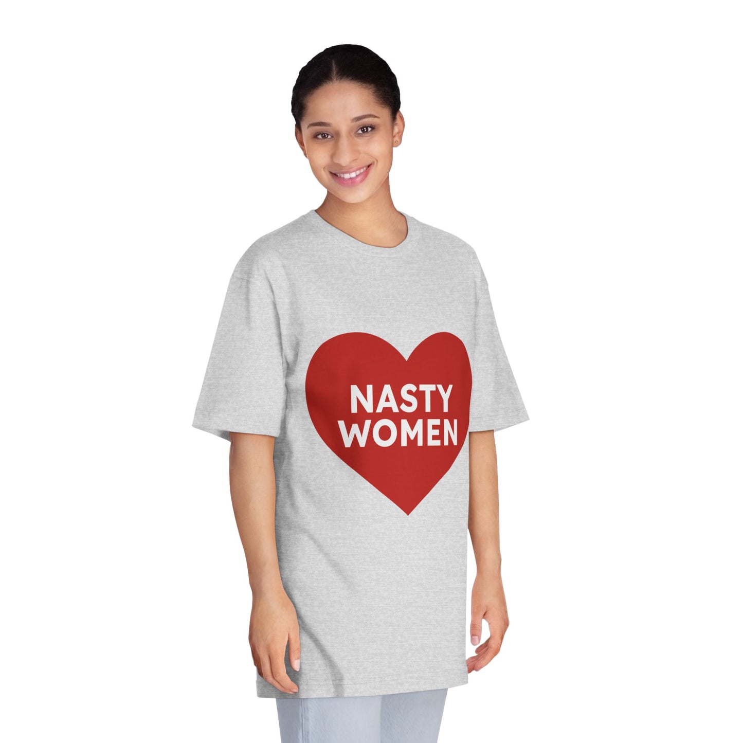 Nasty Women Heart - Unisex Classic Crewneck T-shirt Printify