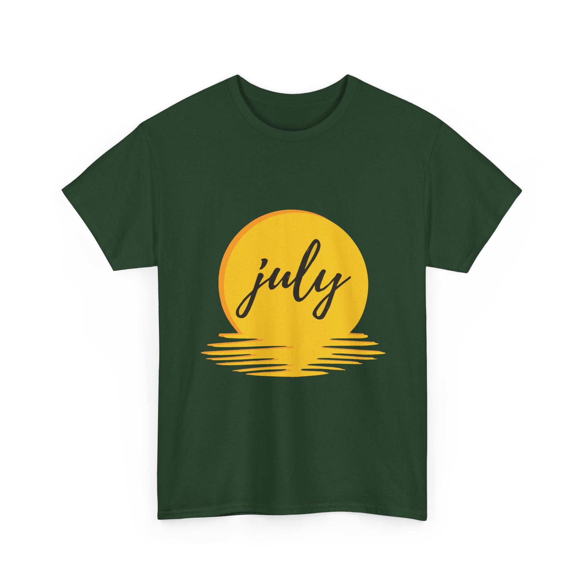 July Sun Graphic Unisex Heavy Cotton Tee - snazzymerch