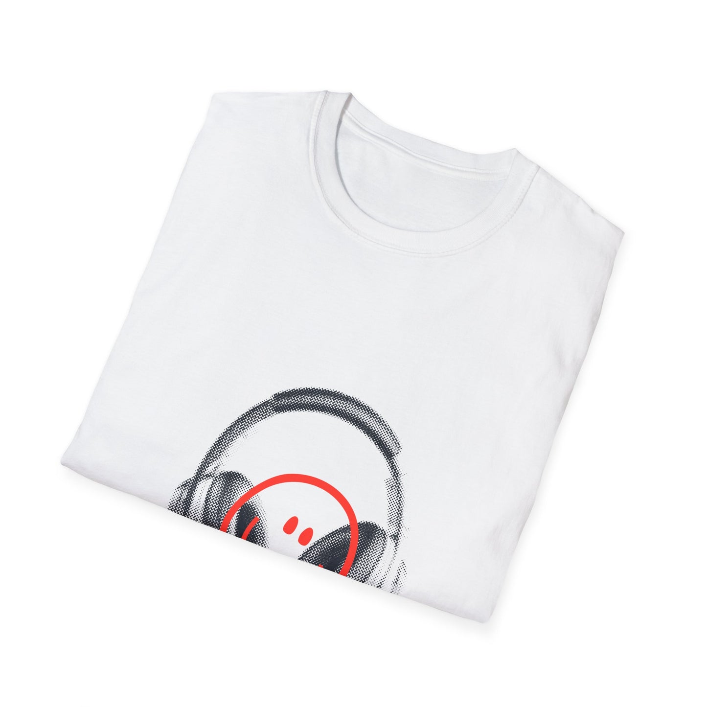 Smiley Beats Graphic Unisex Softstyle Tee - snazzymerch