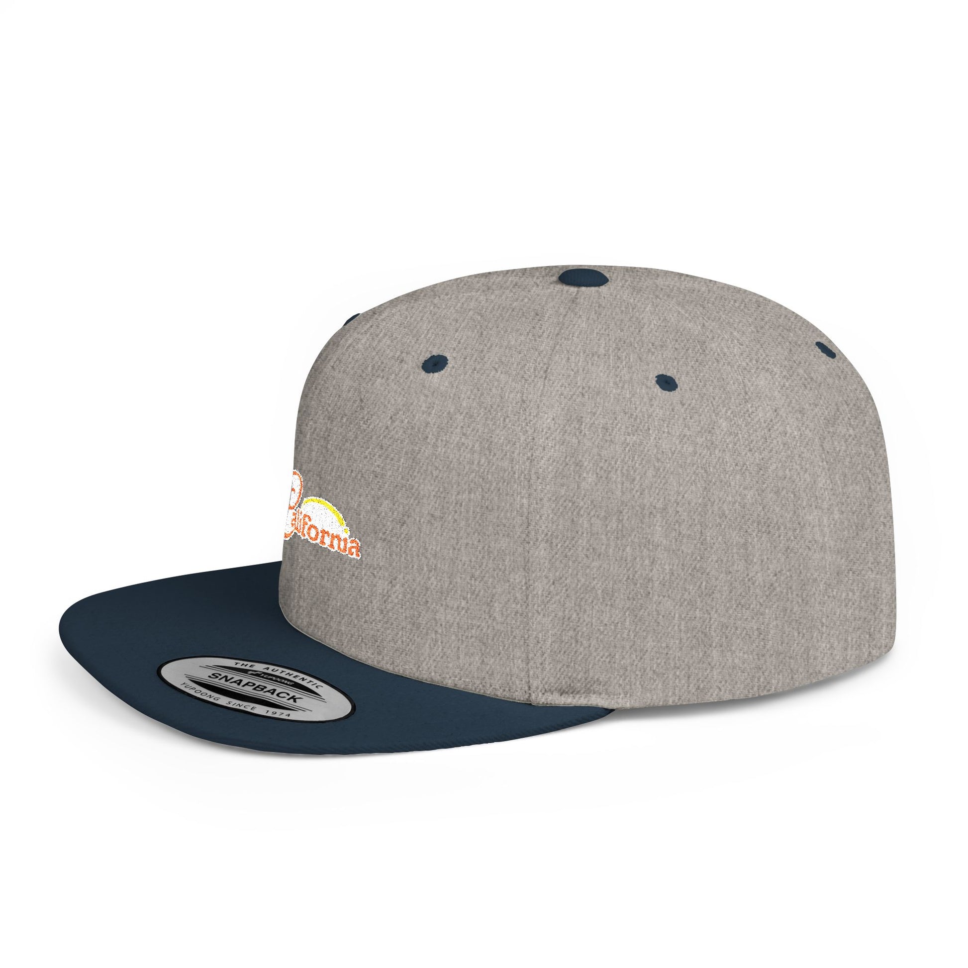 California Sunset Flat Bill Snapback - snazzymerch
