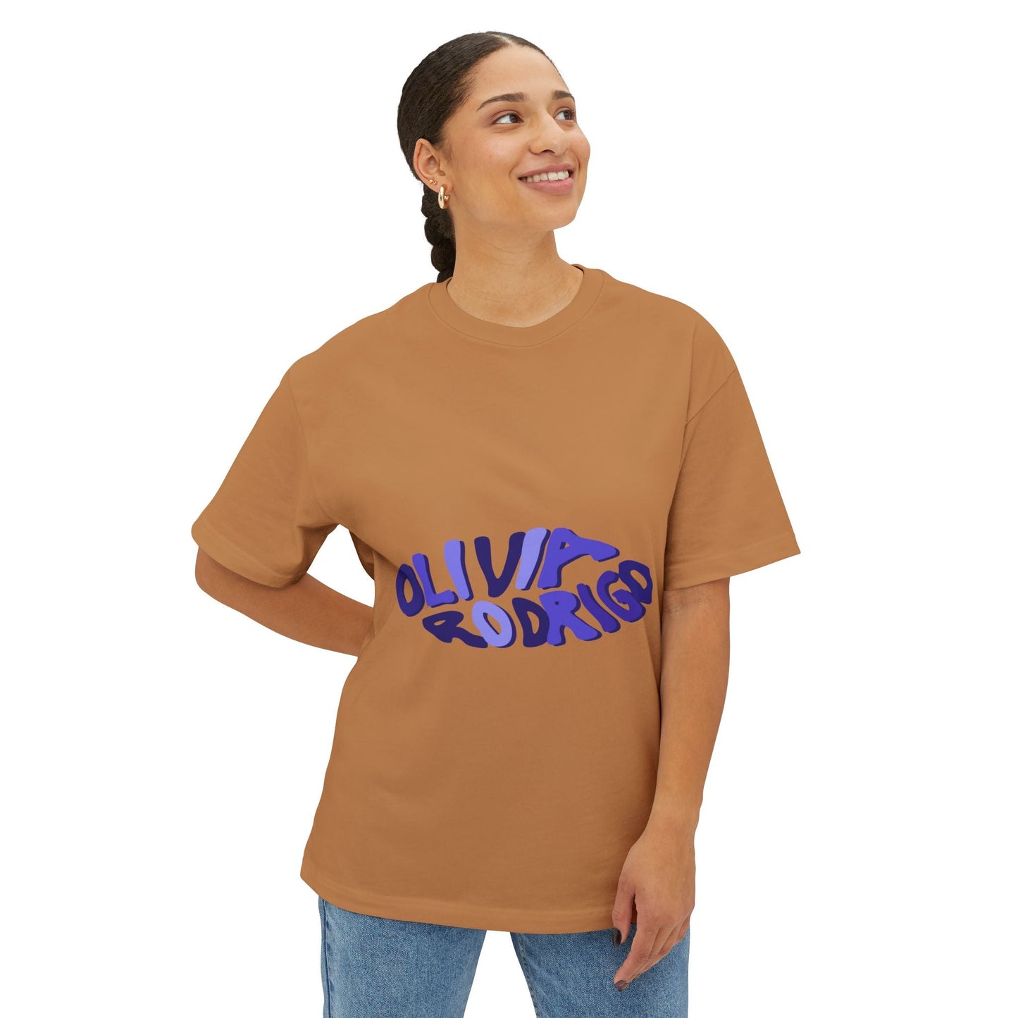 Olivia Rodrigo Wavy Text-Oversized Tee Printify