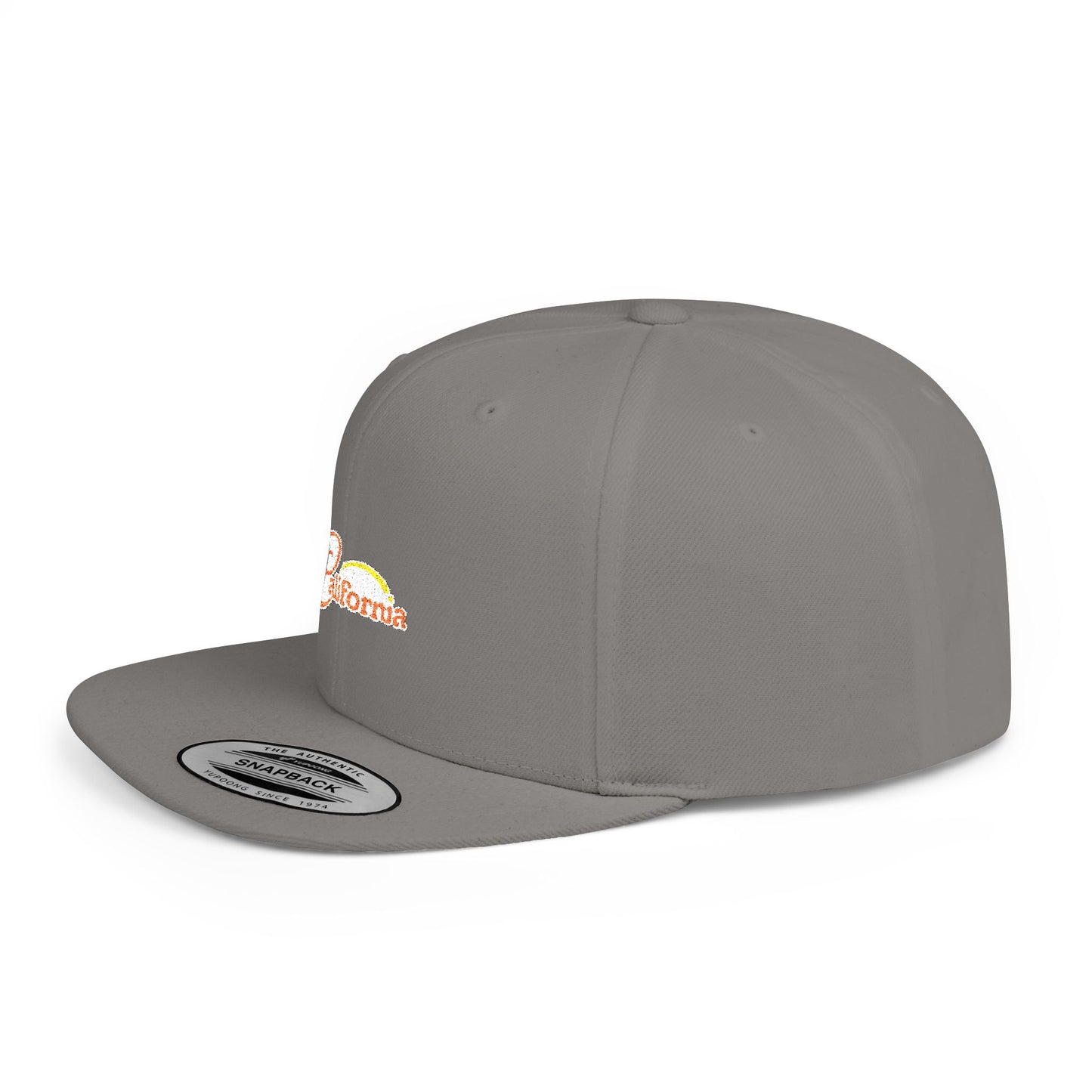 California Sunset Flat Bill Snapback - snazzymerch