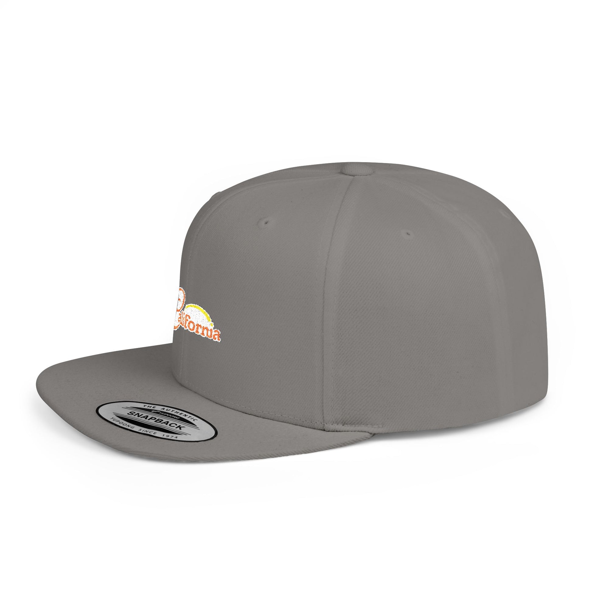 California Sunset Flat Bill Snapback - snazzymerch