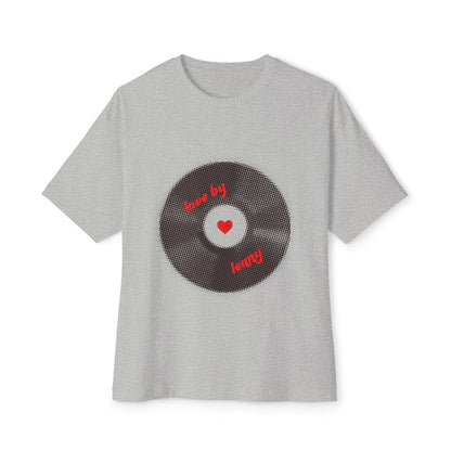 Vinyl Love Spin Unisex Oversized Boxy tee Printify