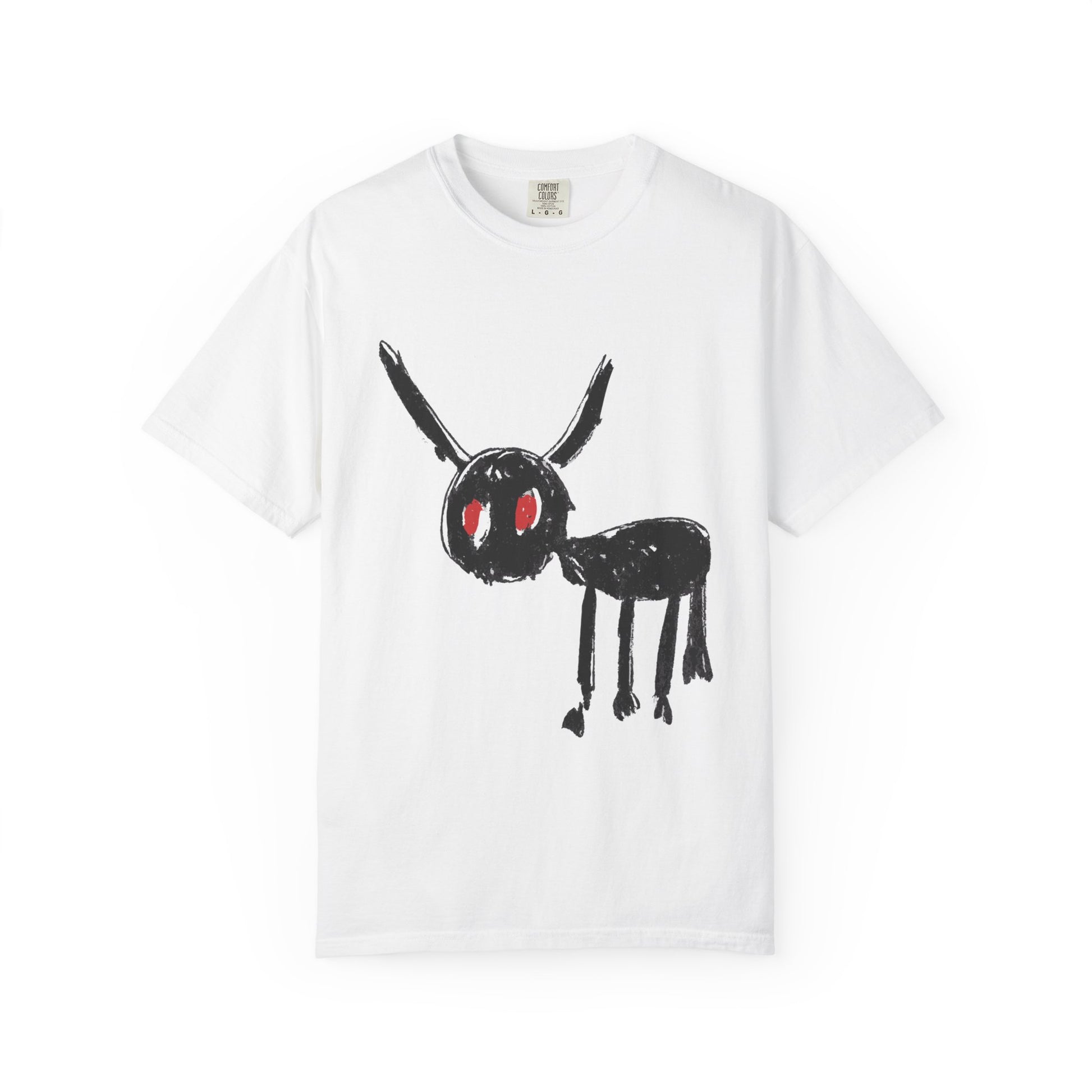 Demon Sketch Dyed Tshirt Printify