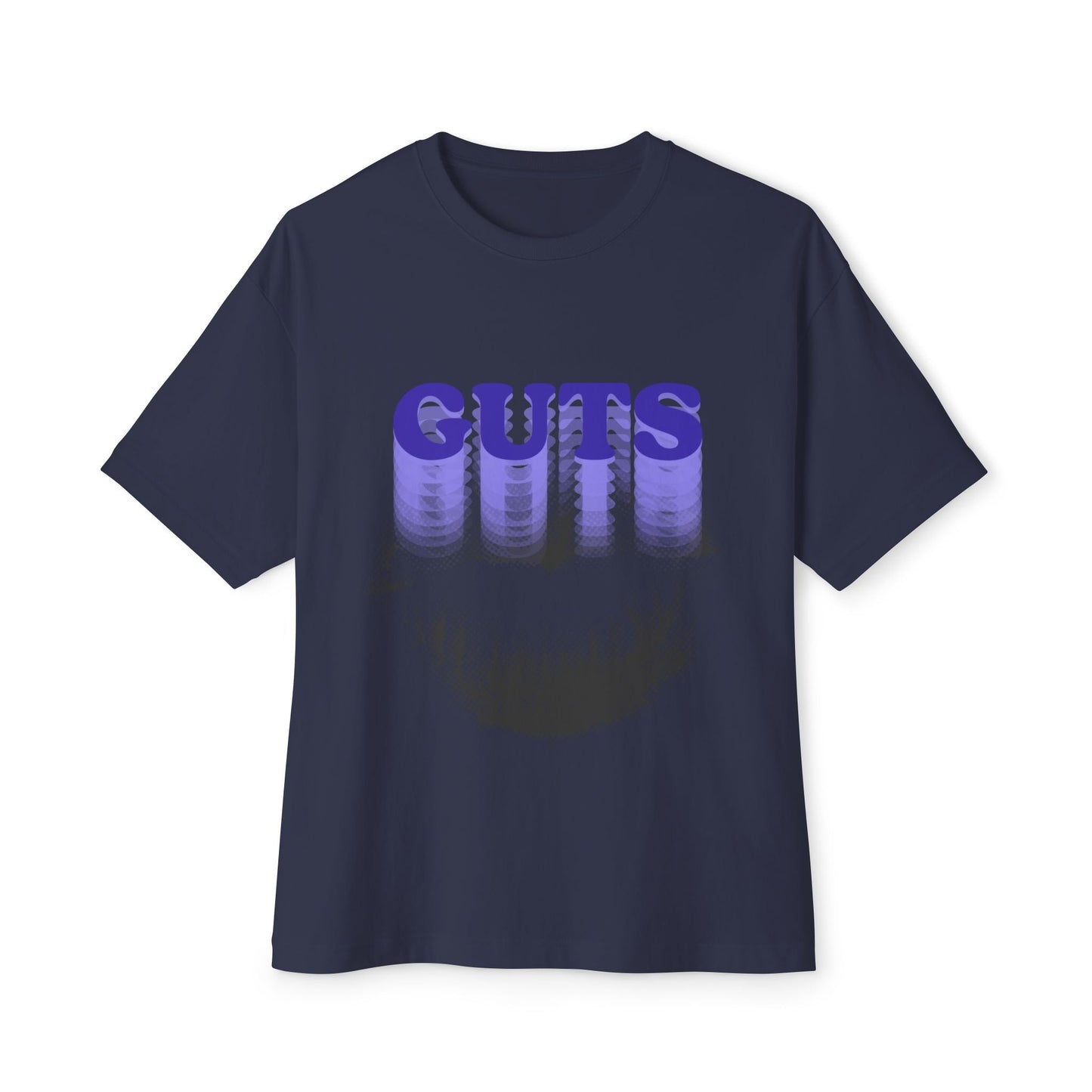 Guts Drip Effect Halftone-Oversized Tee Printify