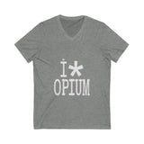 Monochrome Minimal Design Unisex Jersey Short Sleeve V-Neck Tee - snazzymerch