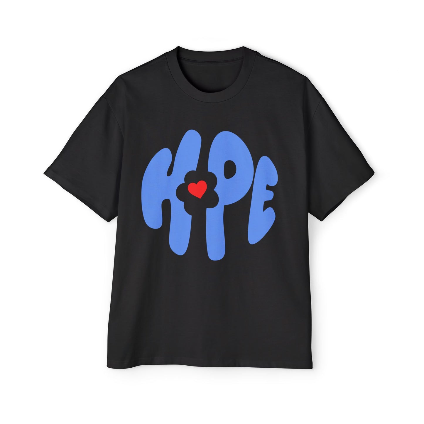 Heart of Hope Retro Men's Heavy Oversized Tee - snazzymerch