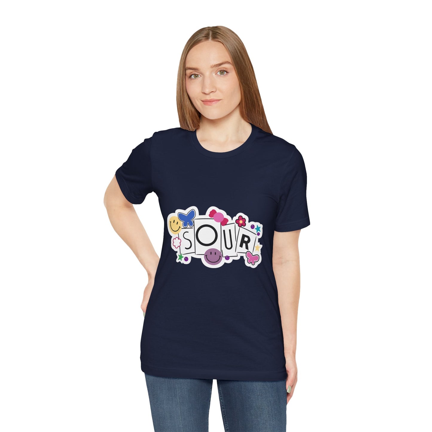 Olivia Rodrigo Unisex Jersey Short Sleeve Tee - Sour Printify