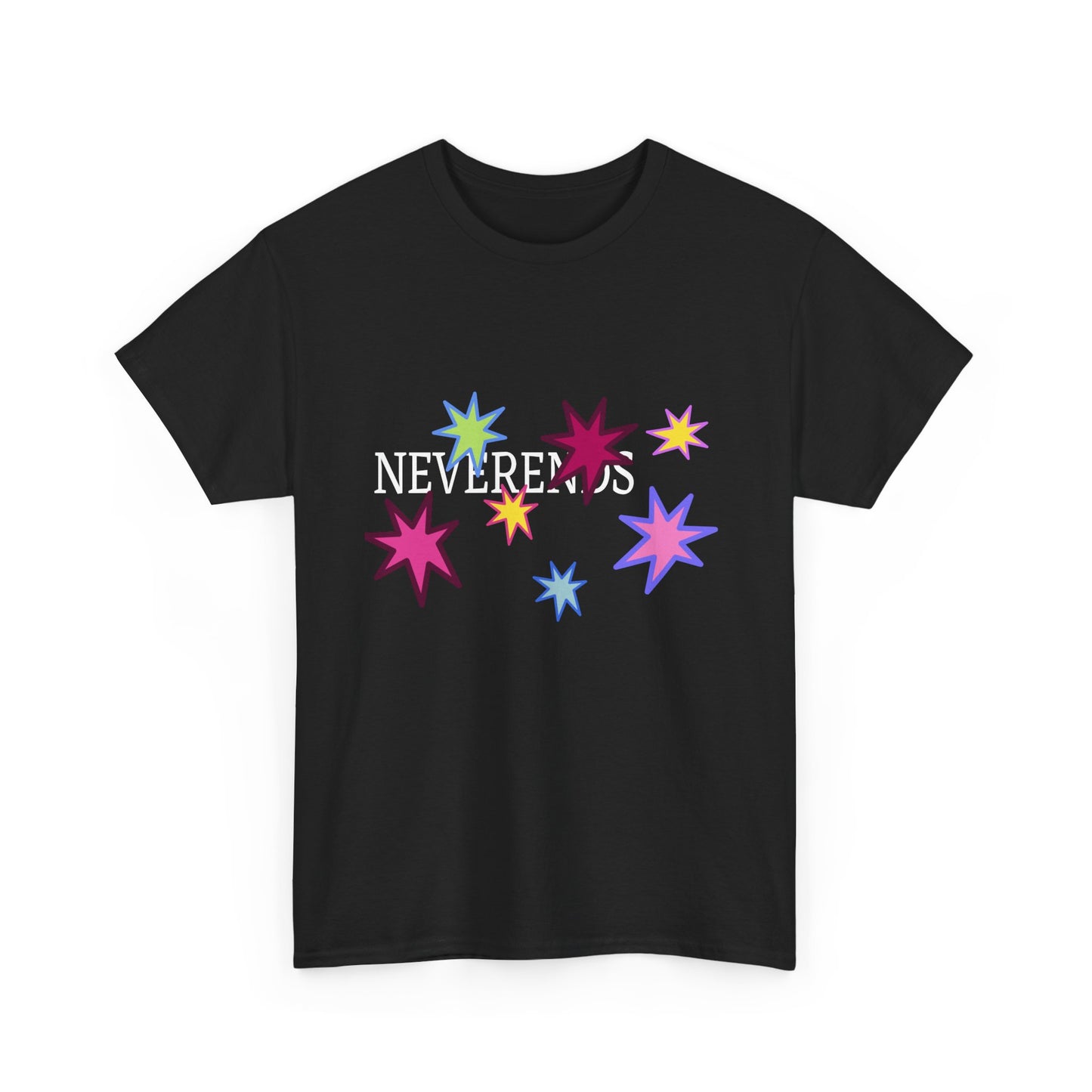 Rainbow Spark Burst Unisex Heavy Cotton Tee - snazzymerch