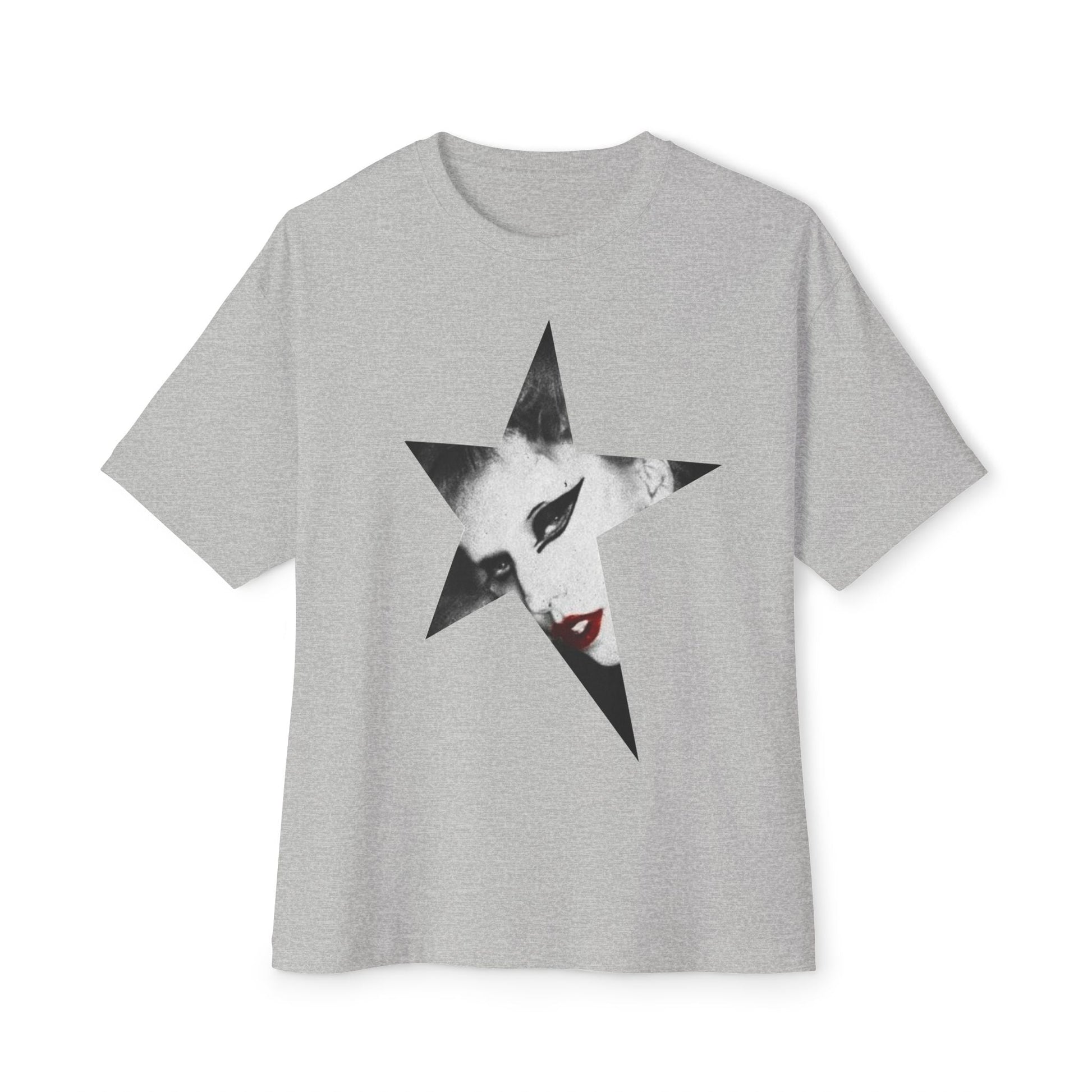 Born This Way Star Face-Unisex Oversized Tee Printify