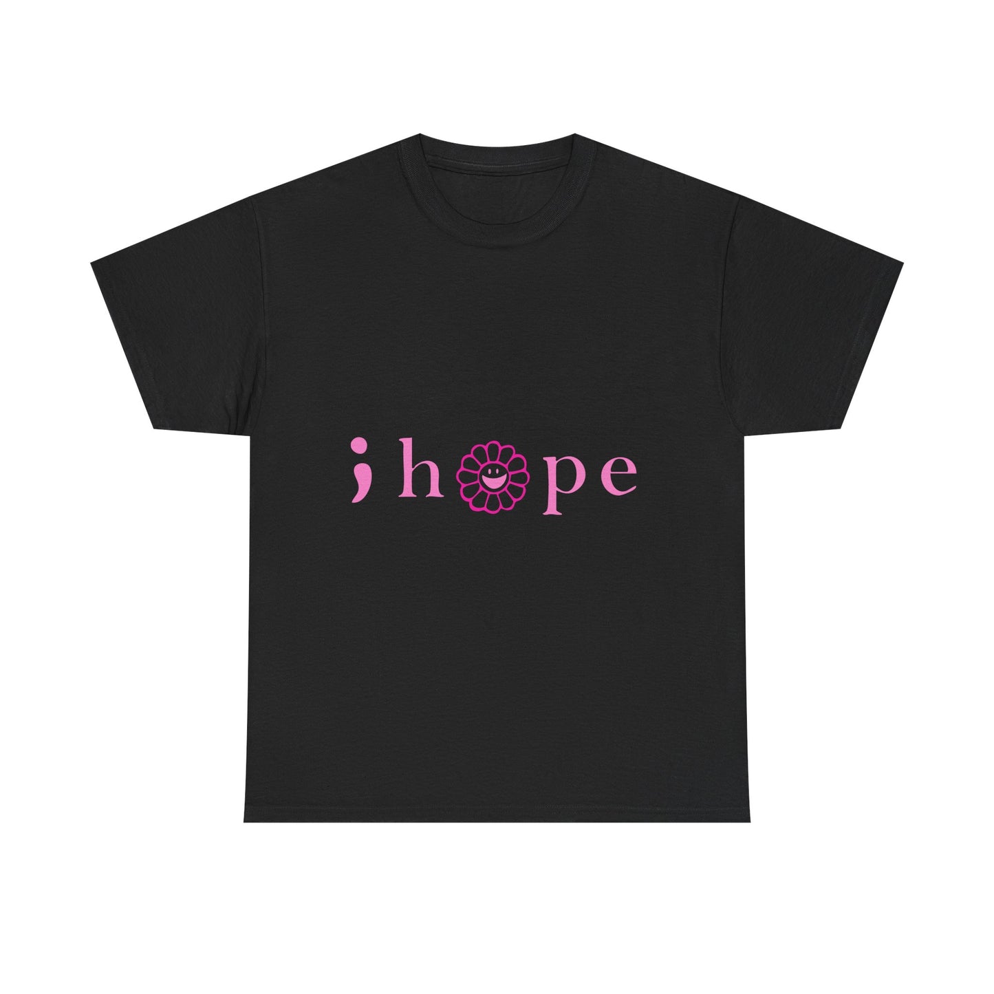 Pink Hope Smile Unisex Heavy Cotton Tee - snazzymerch