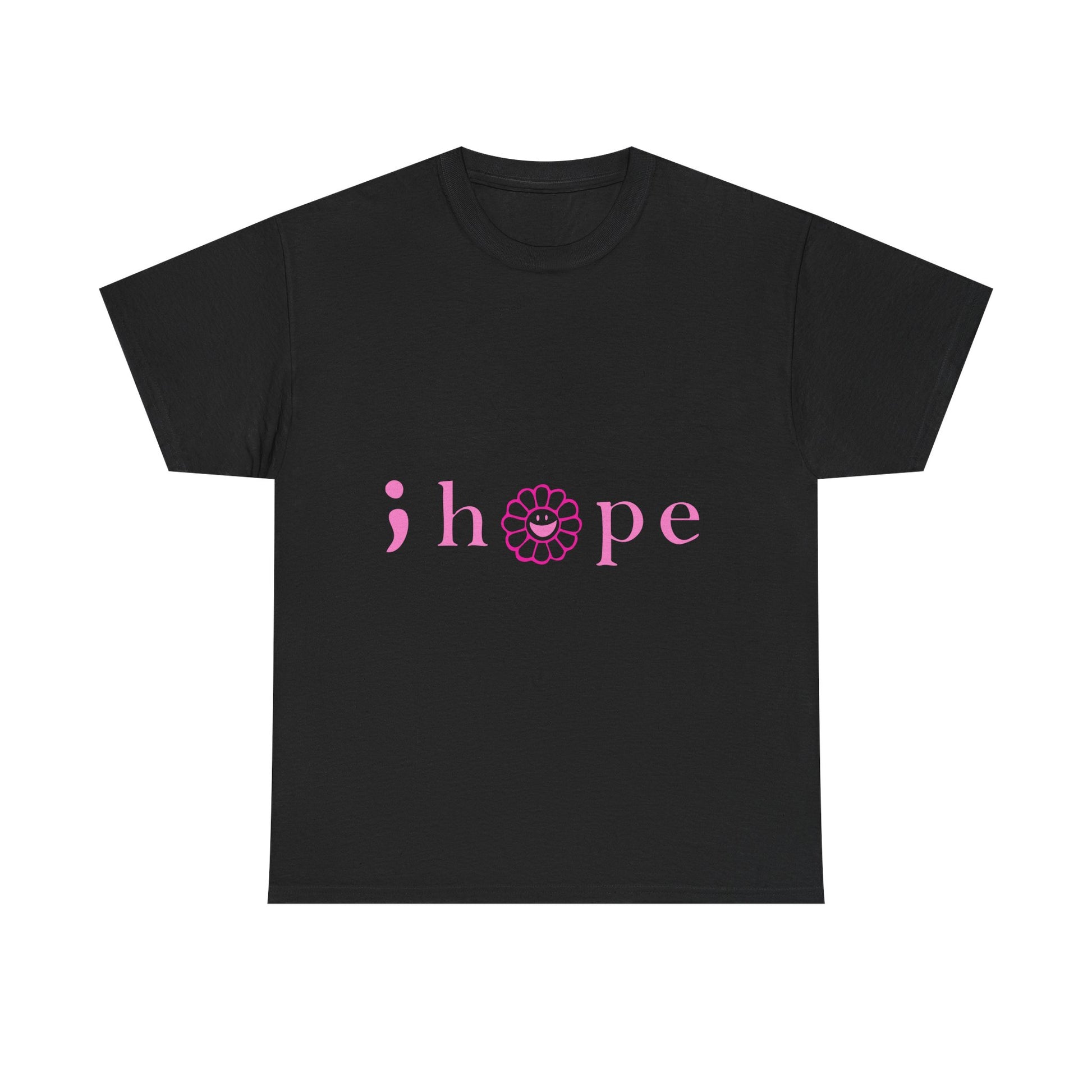 Pink Hope Smile Unisex Heavy Cotton Tee - snazzymerch