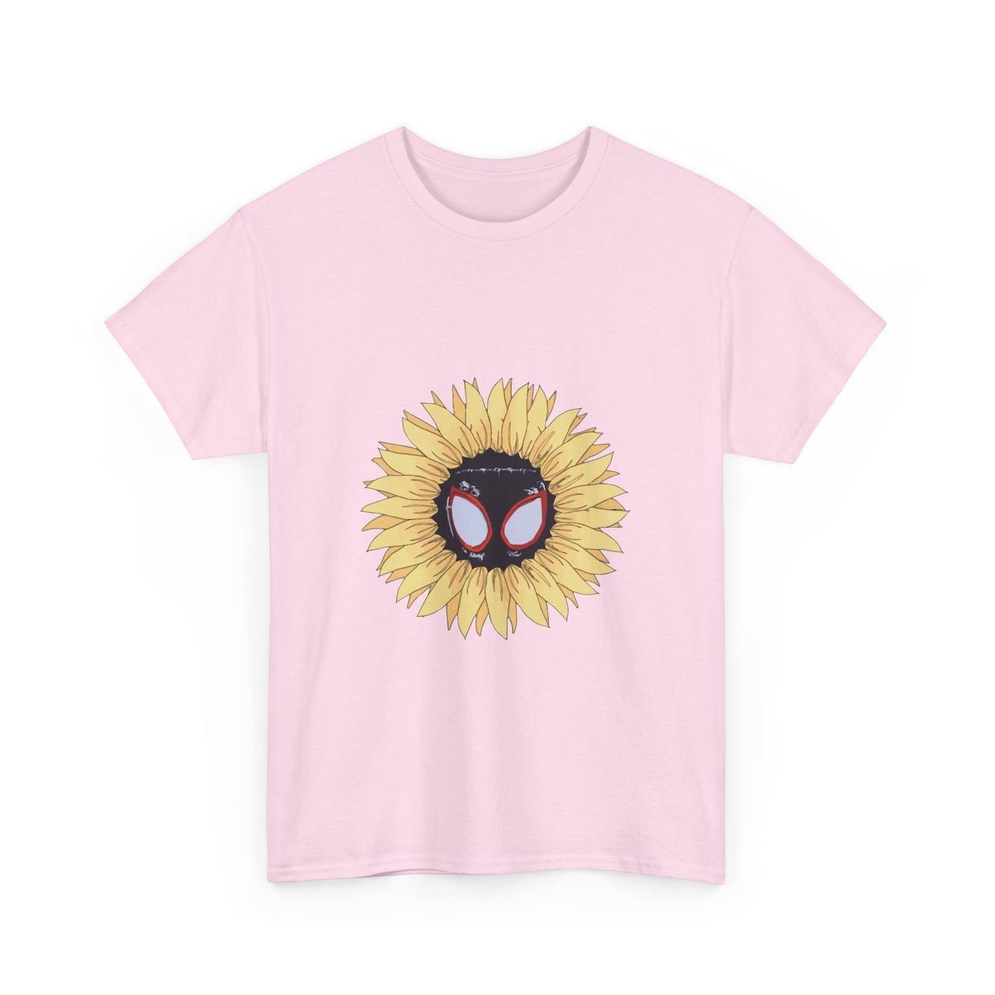 Sunflower Mask Illustration Unisex Heavy cotton Tee Printify
