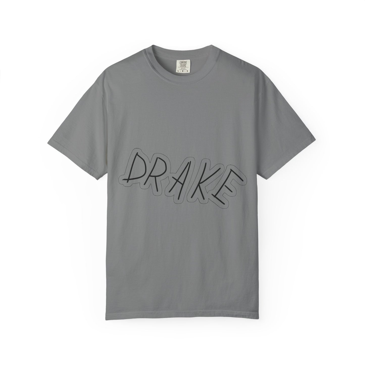 Dra-ke Graffiti Script Dyed Tshirt Printify