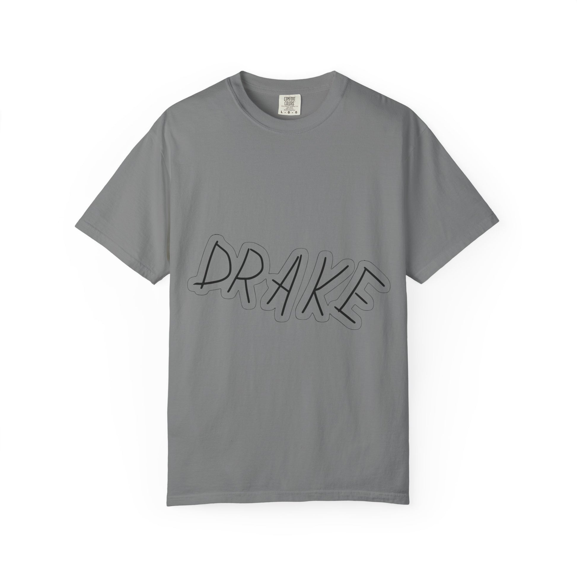 Dra-ke Graffiti Script Dyed Tshirt Printify