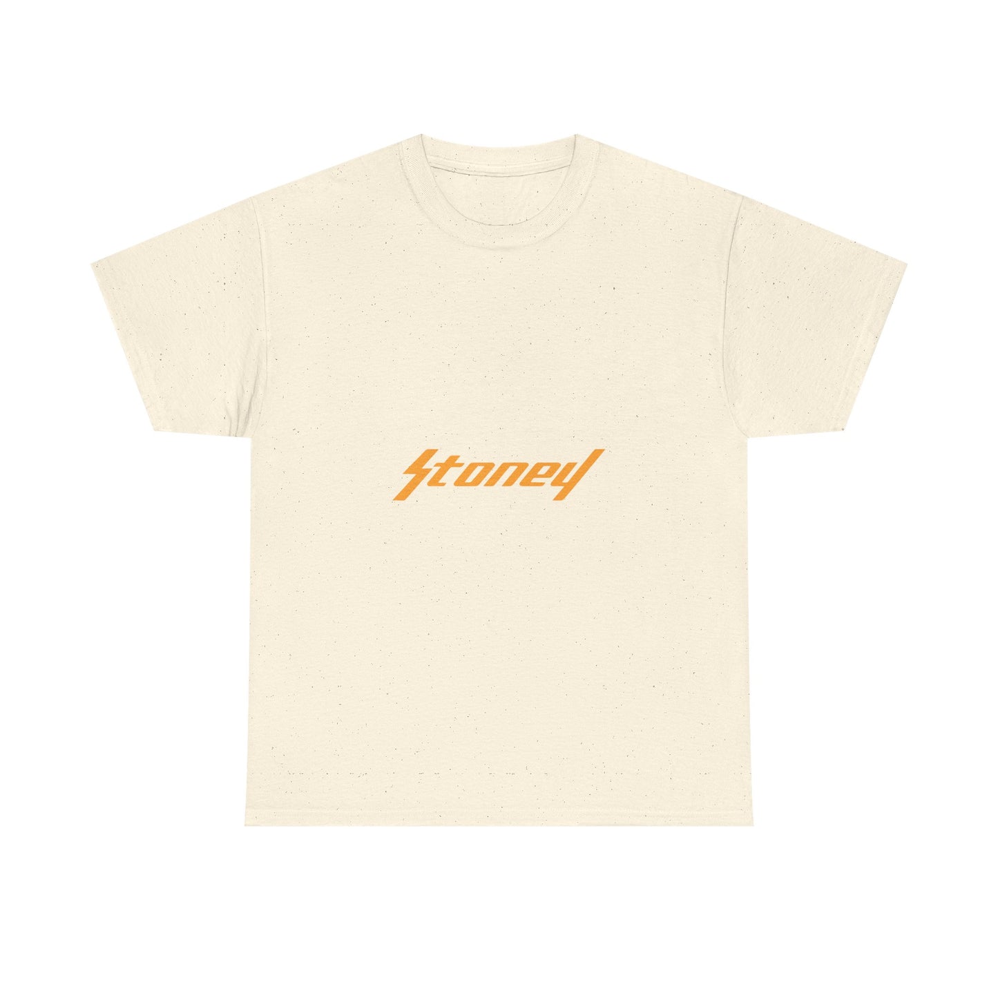 Orange Lightning Text Logo Unisex Heavy cotton Tee Printify