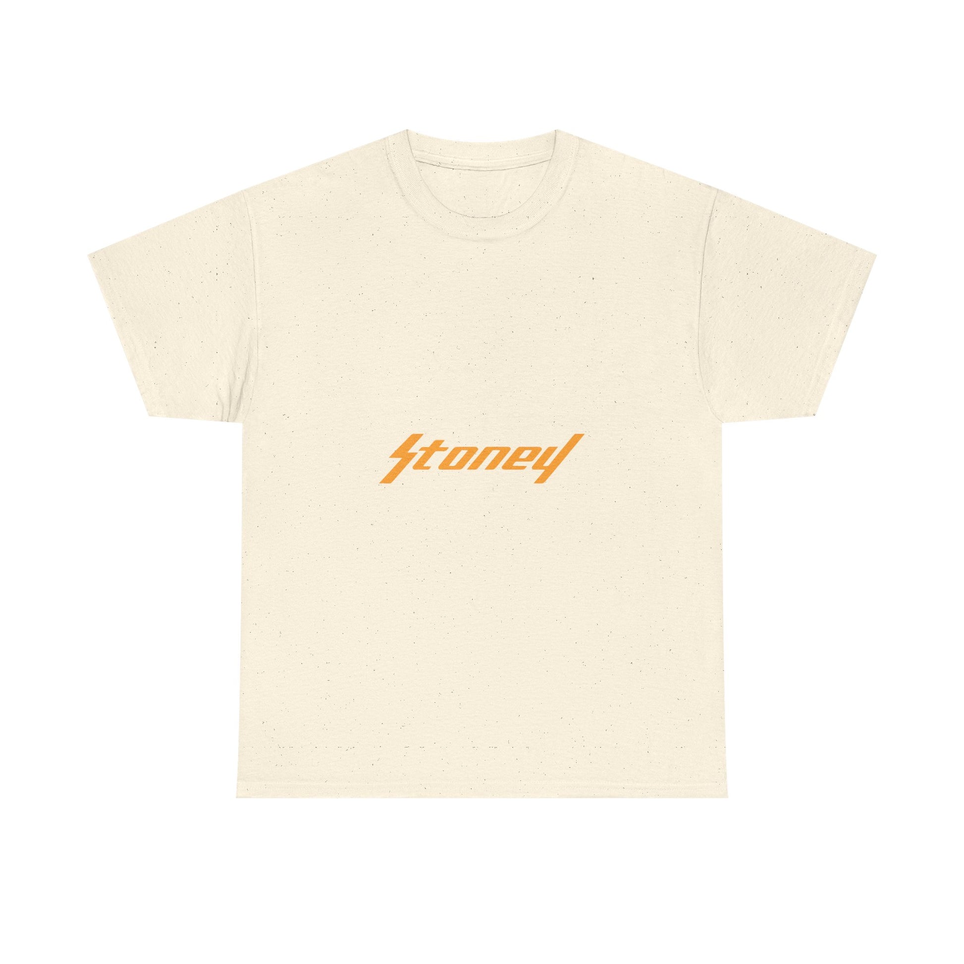 Orange Lightning Text Logo Unisex Heavy cotton Tee Printify