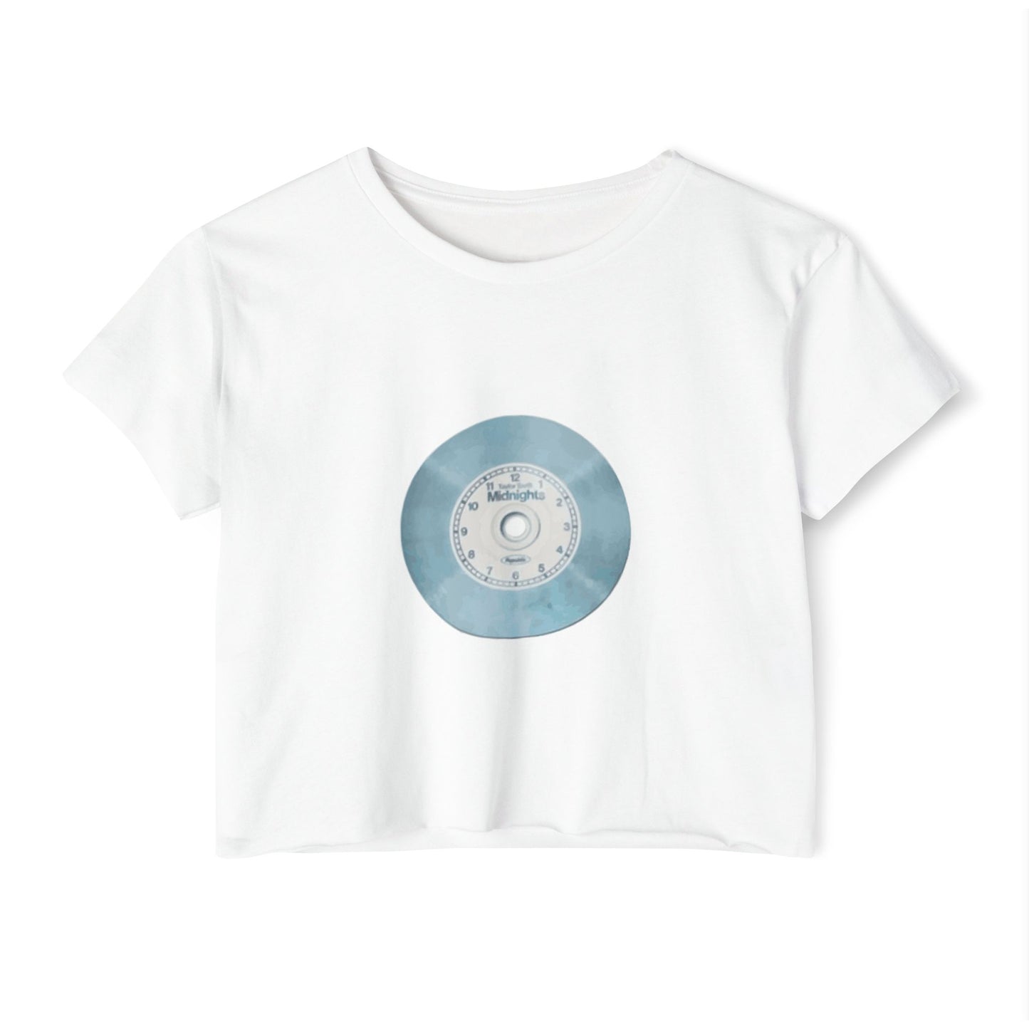 Midnight Vinyl Vibes Women's Festival Crop Top - snazzymerch