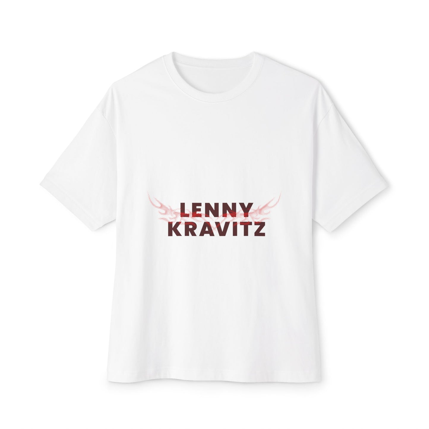 Fire Aura Grid Unisex Oversized Boxy tee Printify