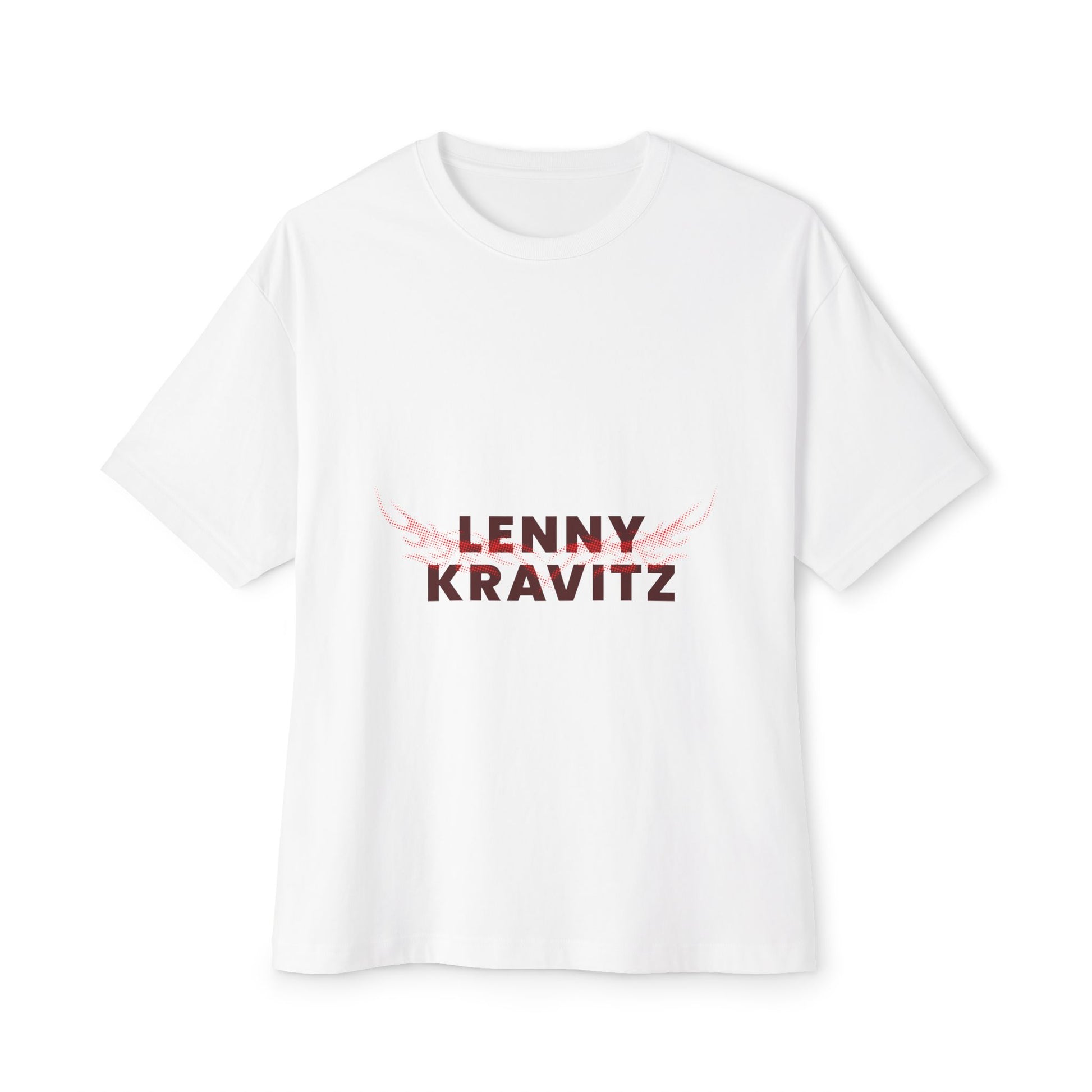 Fire Aura Grid Unisex Oversized Boxy tee Printify