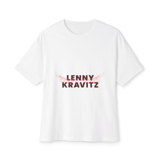 Fire Aura Grid Unisex Oversized Boxy tee Printify