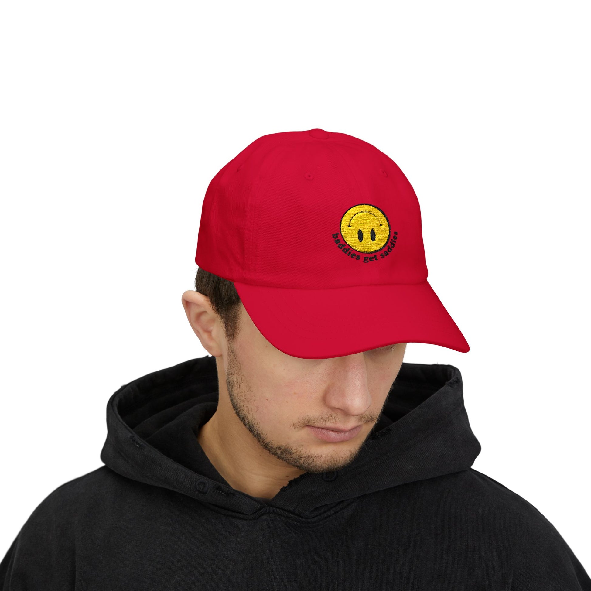 Yellow Smiley Classic Dad Cap - snazzymerch
