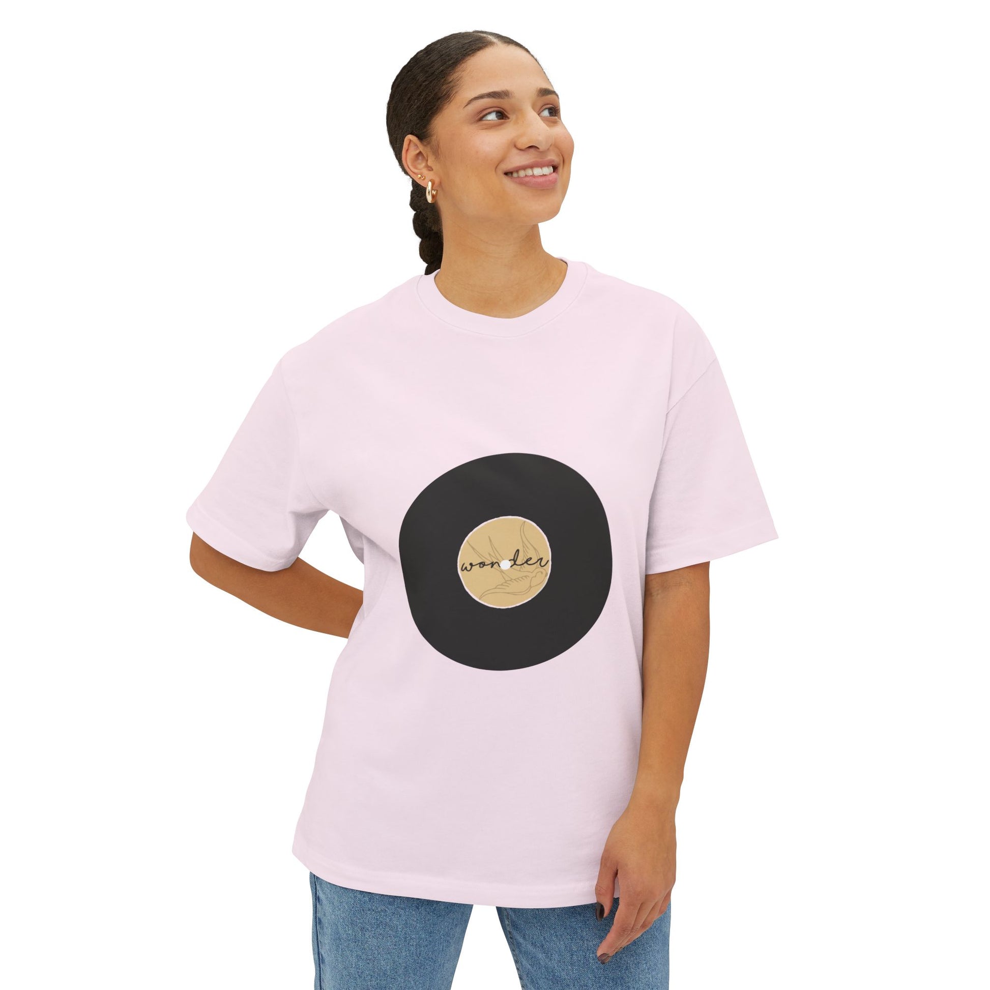 Wonder Spin Unisex Oversized Boxy Tee Printify