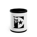 Black & White Portrait Black Mug (11oz, 15oz) - snazzymerch