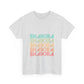 Retro Pop Lines Unisex Heavy cotton tee Printify