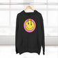 Retro Rainbow Smiley Three-Panel Fleece Hoodie - snazzymerch