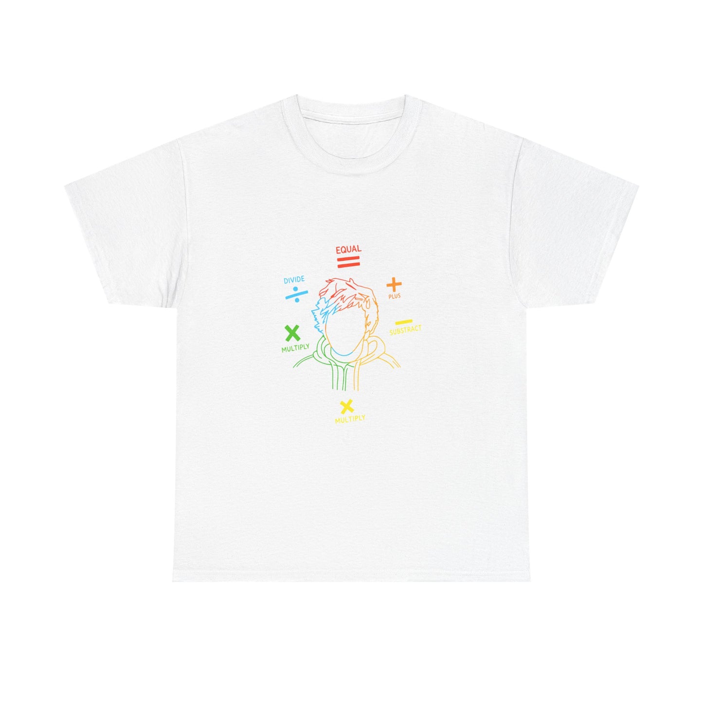 Minimalist Divide Symbol with Brush Unisex Heavy Cotton Tee Printify