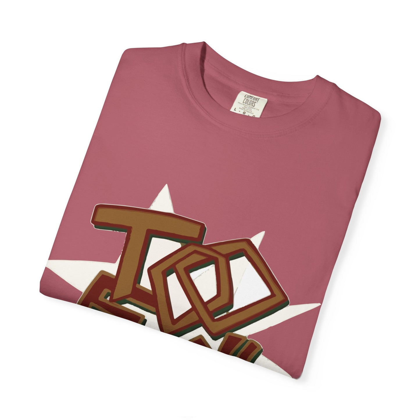 Geometric Lettering Unisex Garment-Dyed T-shirt - snazzymerch