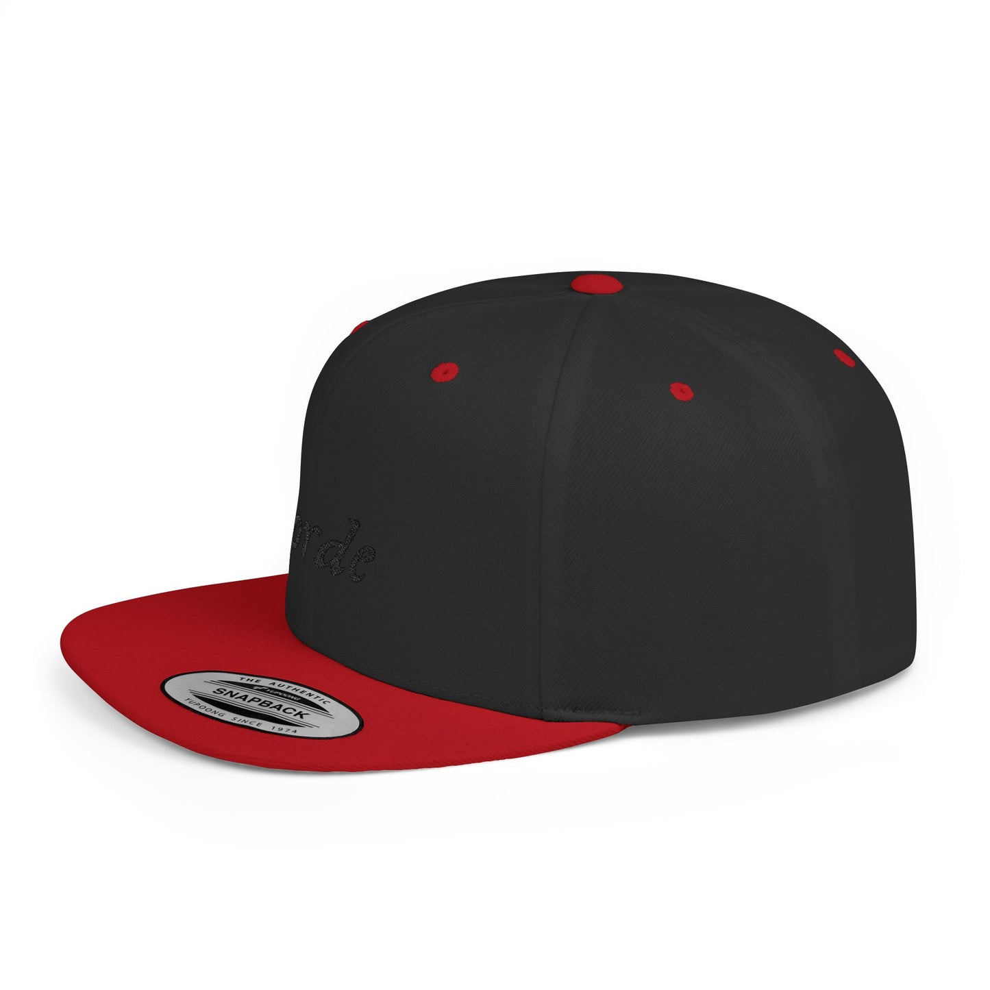 Classic Blackout Flat Bill Snapback - snazzymerch