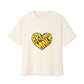 Loud Love Retro Heart Unisex Oversized Boxy Tee Printify