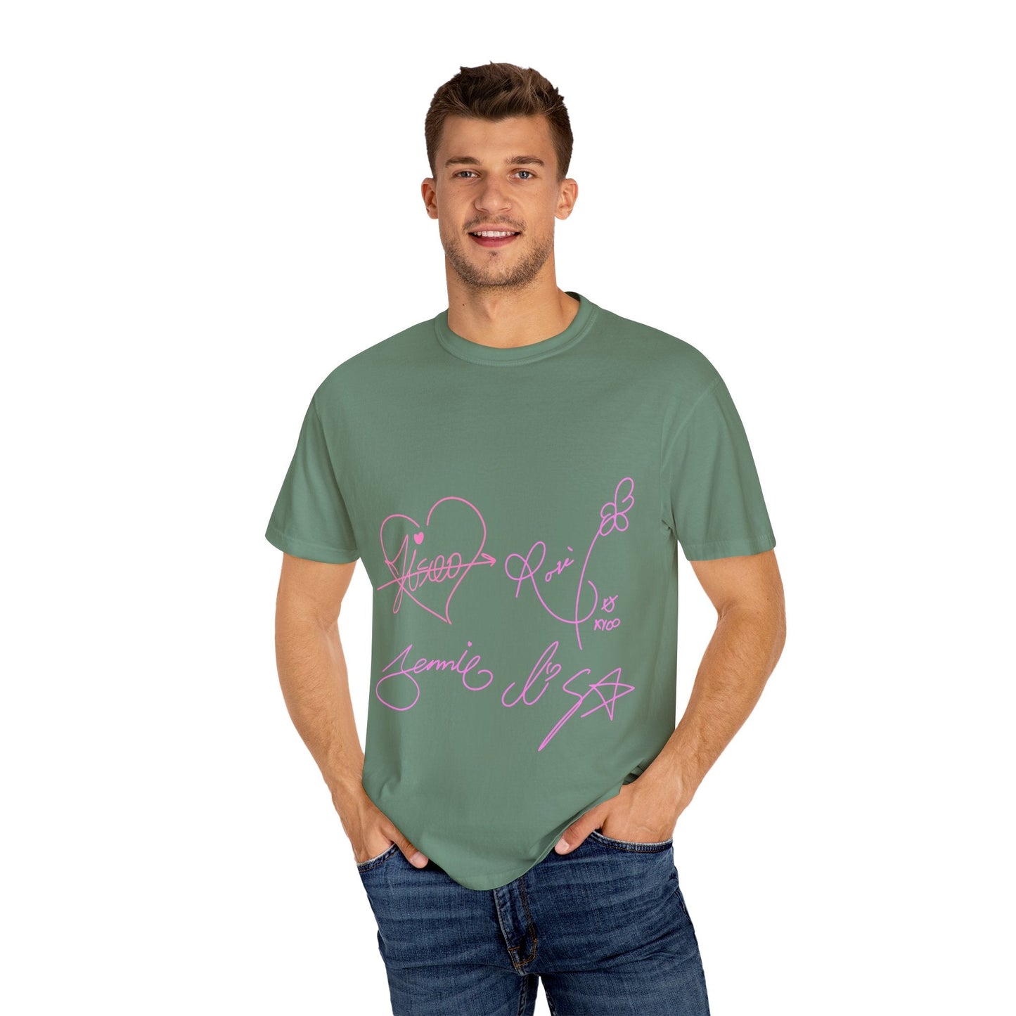 Signature Autograph – Dyed T-shirt Printify