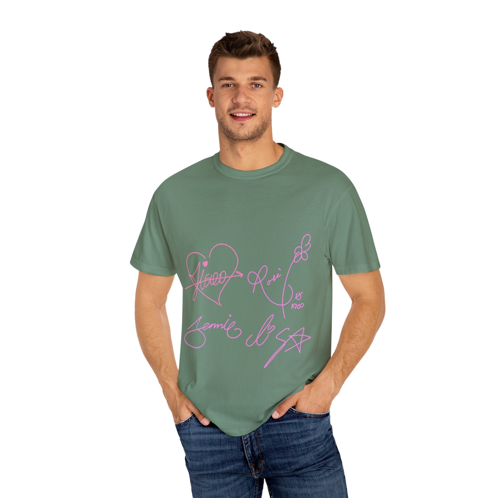Signature Autograph – Dyed T-shirt Printify